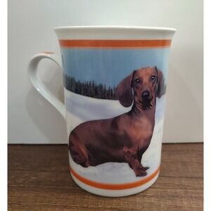 Darling Dachshund Collector Mug Frosty Friends Danbury Mint S3